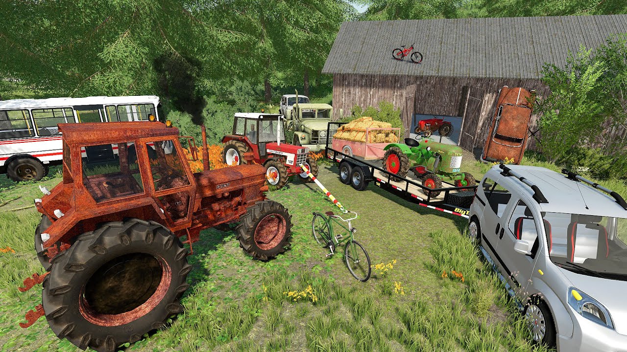 Premier démarrage de tracteurs abandonnés après 50 ans d'arrêt | Ferme abandonnée - FS 22 RolePlay