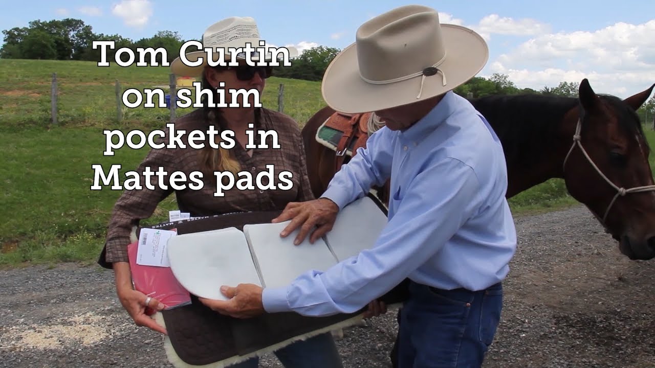 Shim pockets in Mattes saddle pads