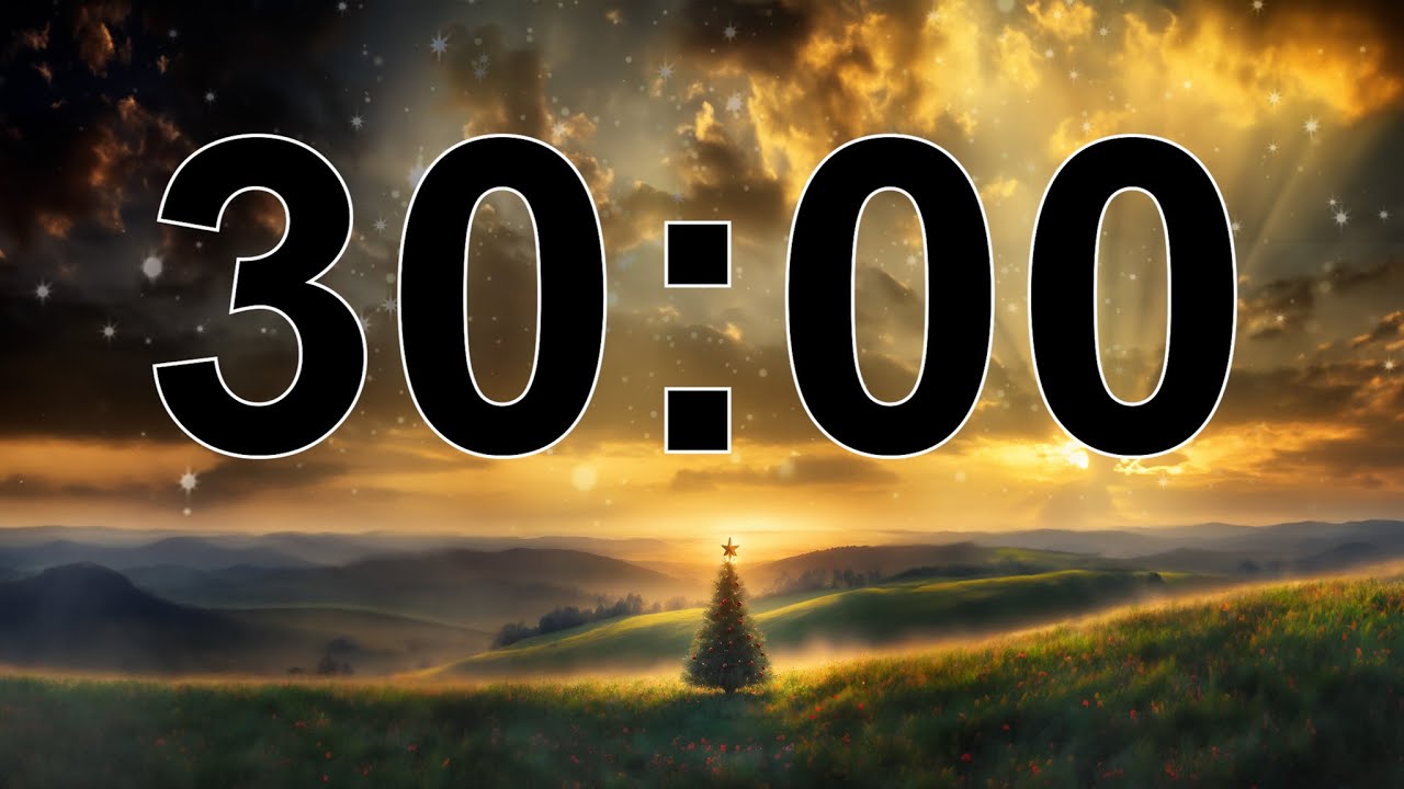 30 Minute Timer Over Beautiful Animation & Music 🎶