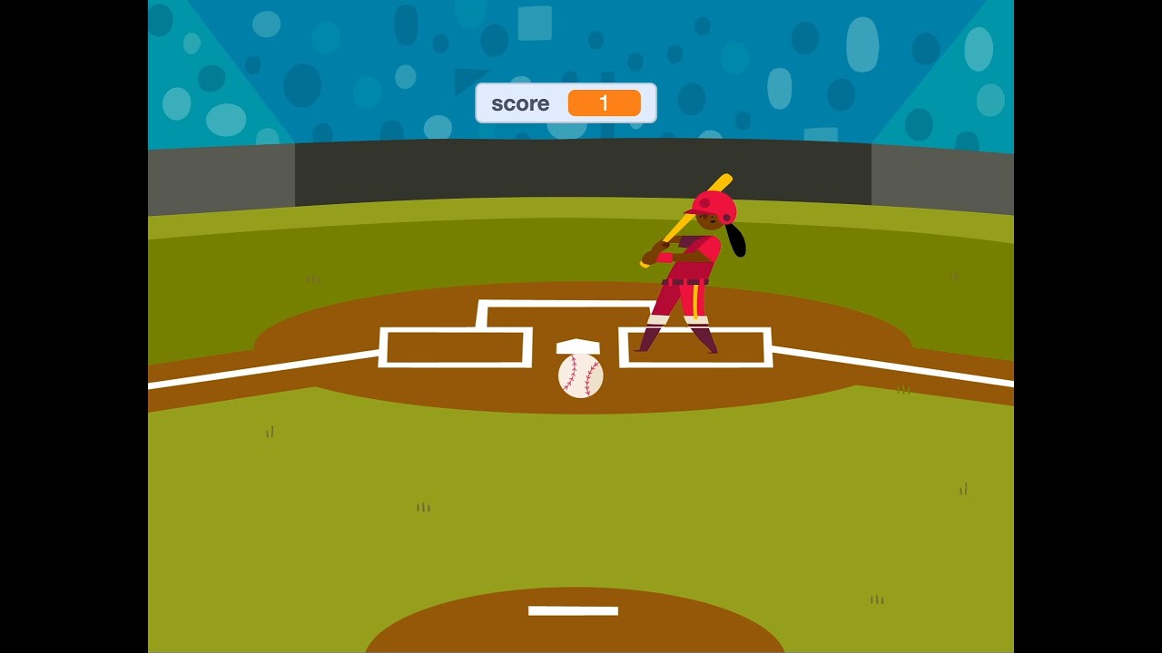 Scratch : cara membuat game baseball / kasti