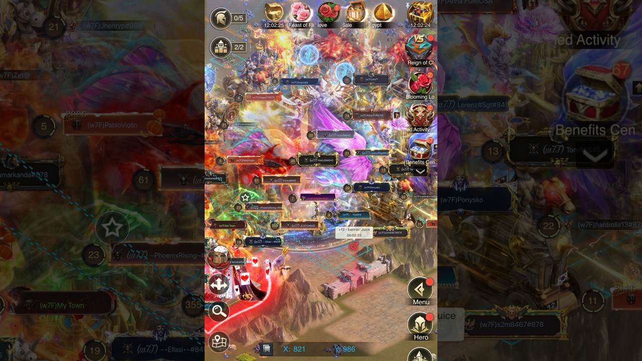 Rise of Castles: Season X26 - Eden - Bounty. Gate attack.