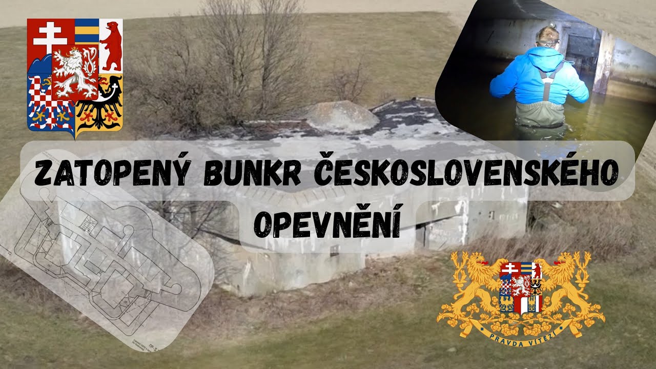 Zatopený bunkr československého opevnění