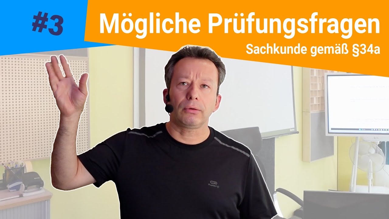 Mögliche Prüfungsfragen (Datenschutz) Sachkunde gem. § 34a GewO Vol.3