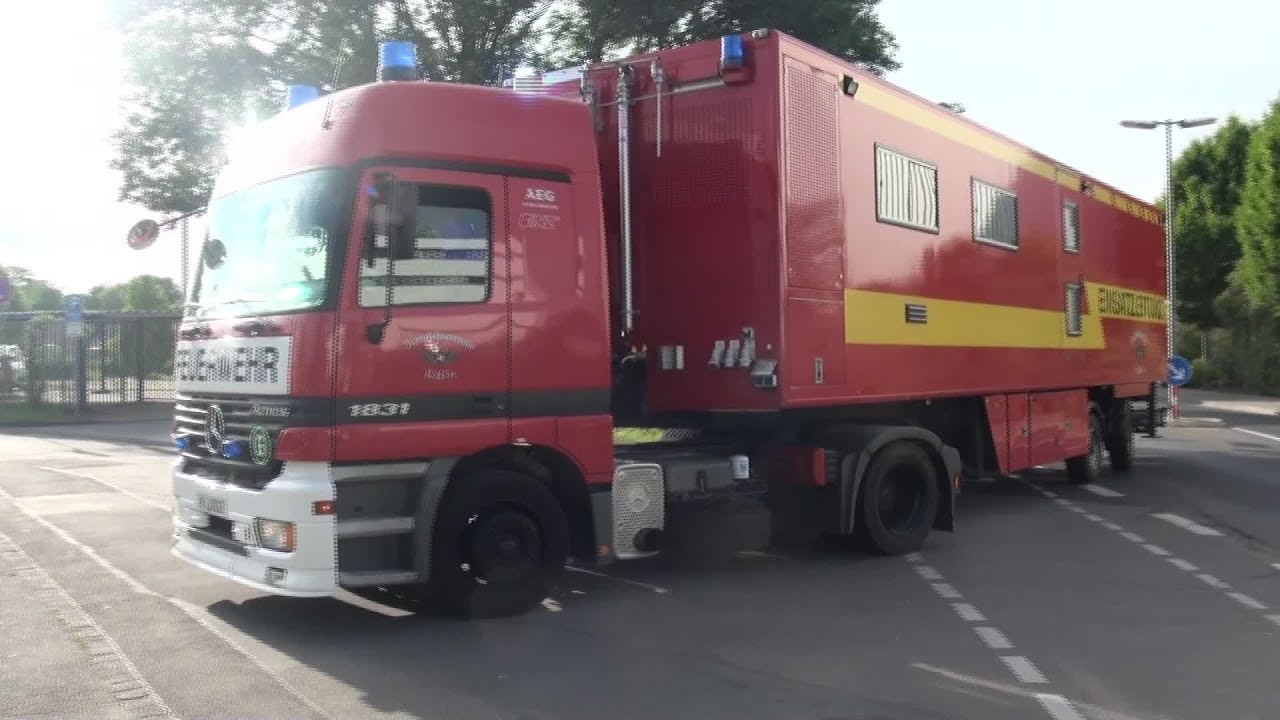 Kolonnenfahrt Einsatzfahrzeuge NRW - Rückkehr vom Hochwassereinsatz in Magdeburg