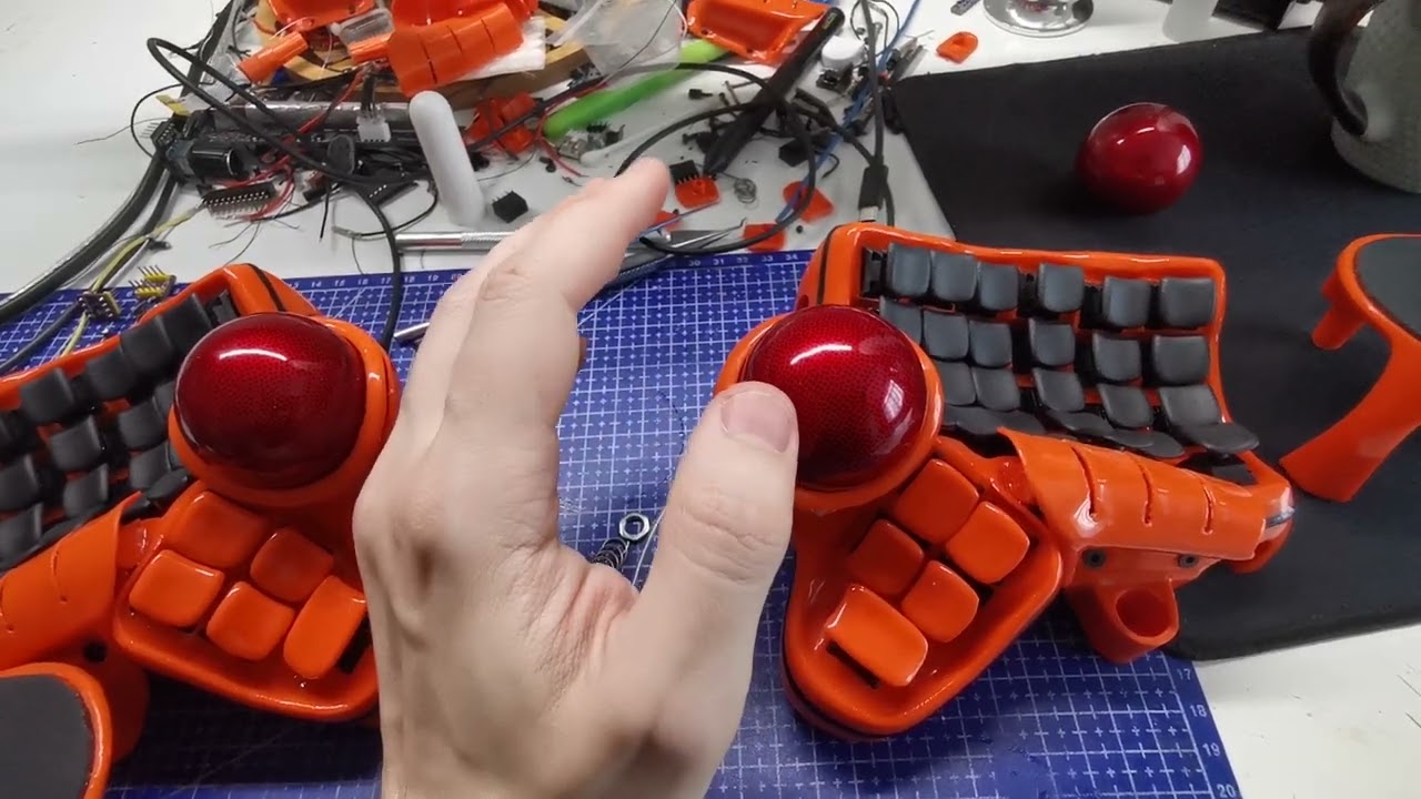 Мысли о трекболлах для dactyl manuform