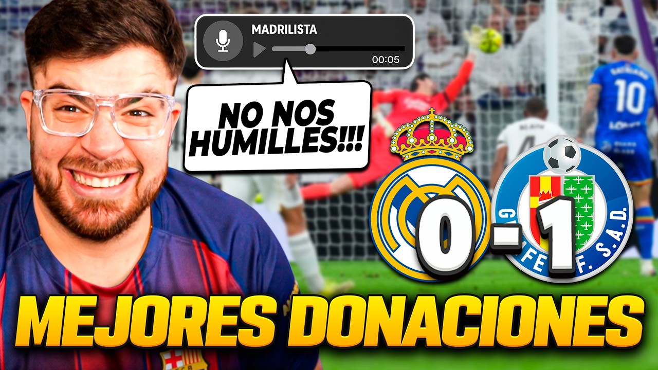 LA COBRA RECIBE DONACIONES TRAS LA DERROTA DEL REAL MADRID 0 - 1 GETAFE