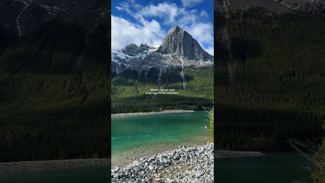This View in Canada Feels Too Unreal 😍🏔️ #shorts #travel #fyp