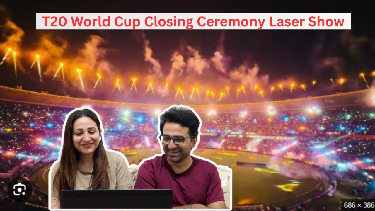 Pakistani Reacts to Laser Show Lights up ICC t20 World Cup Final | Ahmedabad 2026