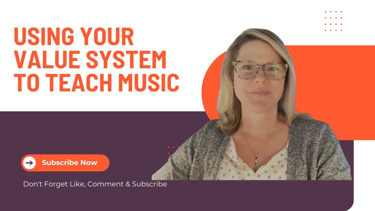 Using your value system in teaching music, real talk.  You're already doing it!