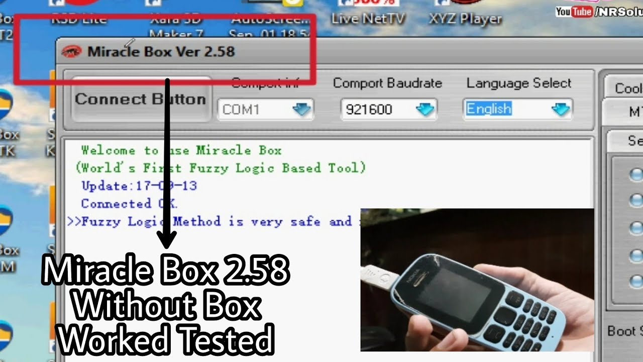 Miracle 2.58 Without Box Tested Read Flash File Nokia 105 2017