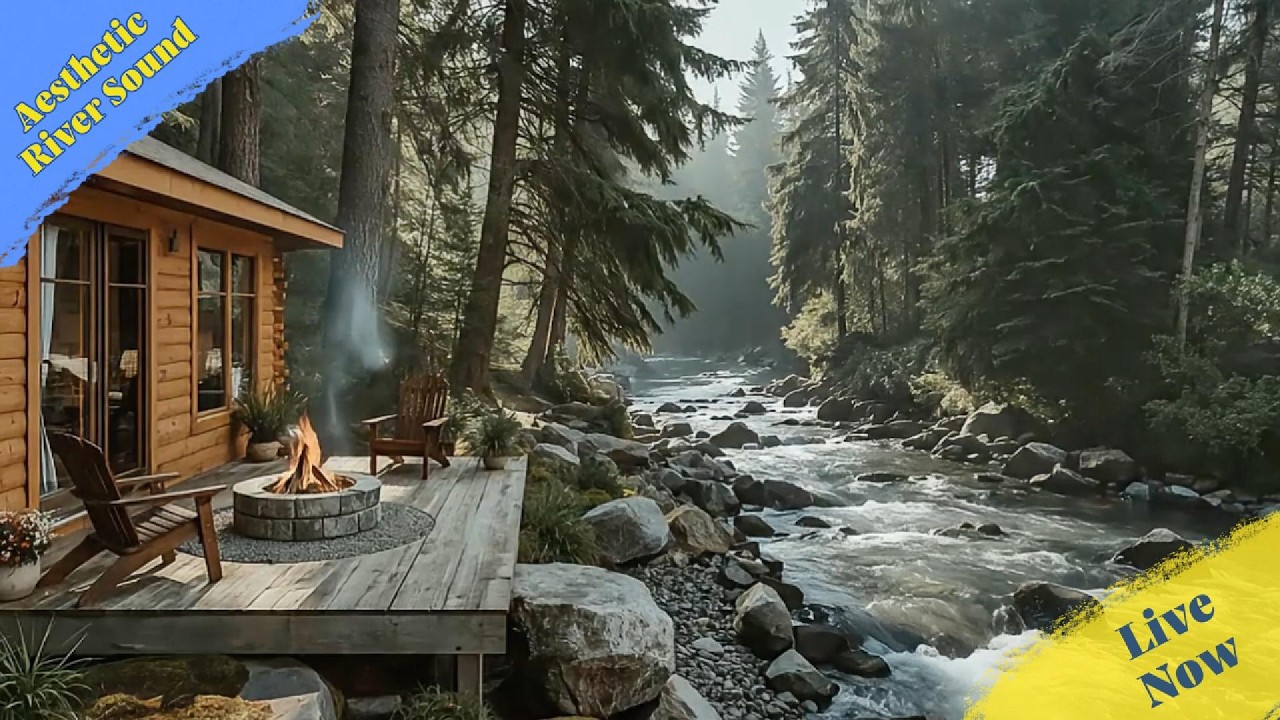Unplug From A Noisy World 🍂 Deep River ASMR, nature sounds for sleeping