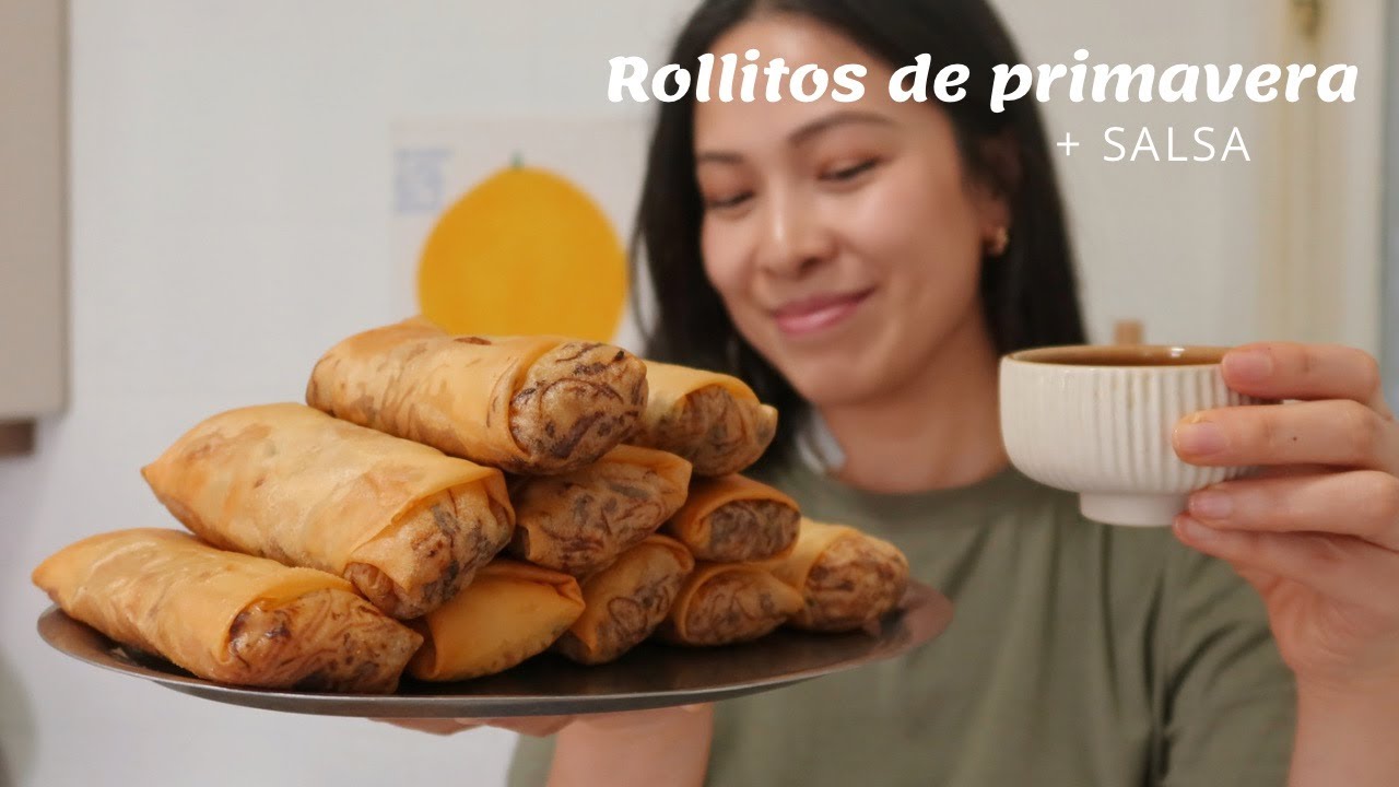 Rollitos de primavera como el de los restaurantes chinos + salsa agredulce | SoYui