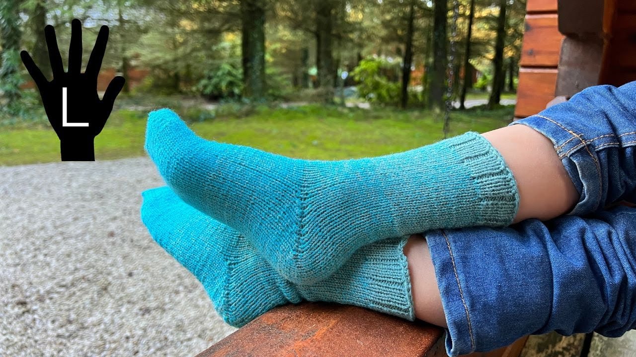 Linkshänder Toe-Up Socken Strickanleitung für Anfänger - Woolpedia