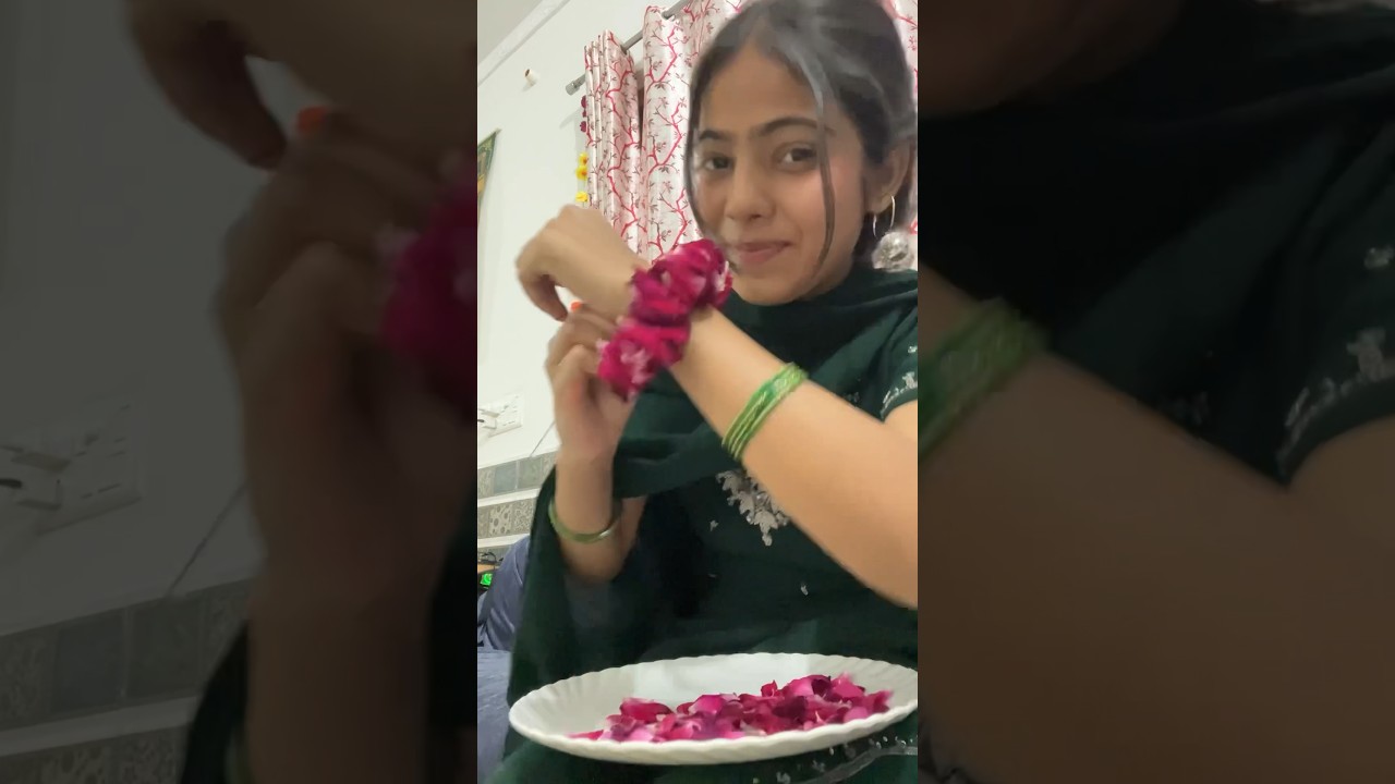 Eid ka chand ni dikha| Chand Raat vlog🌙76/100 #eid #mehndi #flowers