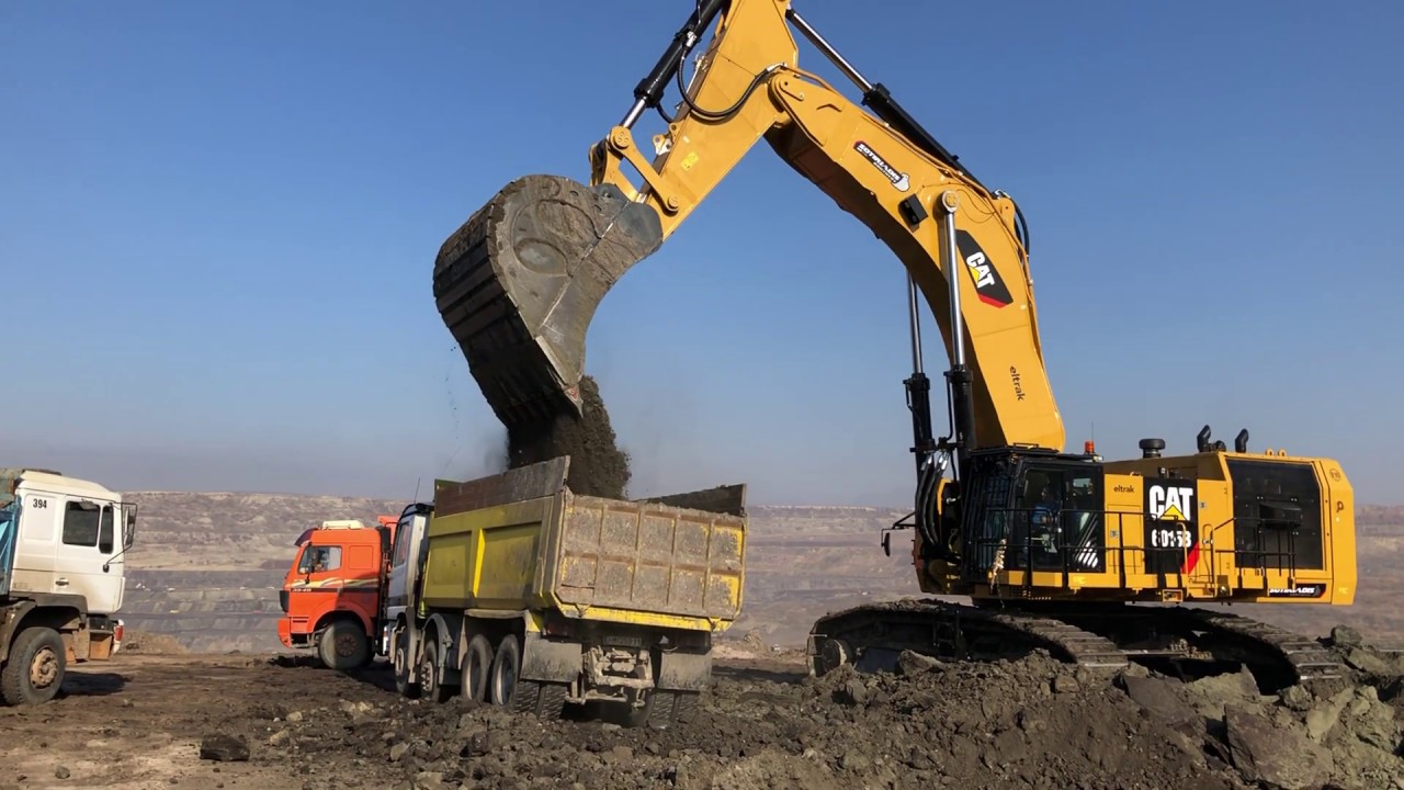 Caterpillar 6015B Excavator Loading Trucks - Sotiriadis SA