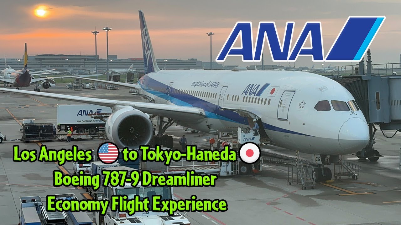 All Nippon Airways (ANA) Boeing 787-9 Los Angeles to Tokyo-Haneda Economy Flight Experience