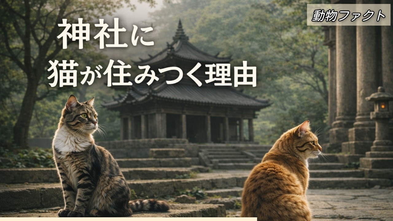神社の境内に猫が定着する理由 ― 静かな環境がつくる居場所