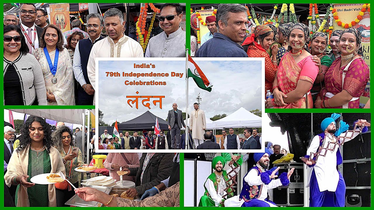 Celebrating Independence Day of India 2025 in London at Navnat Centre Hayes 🧡🤍💚#indians #india