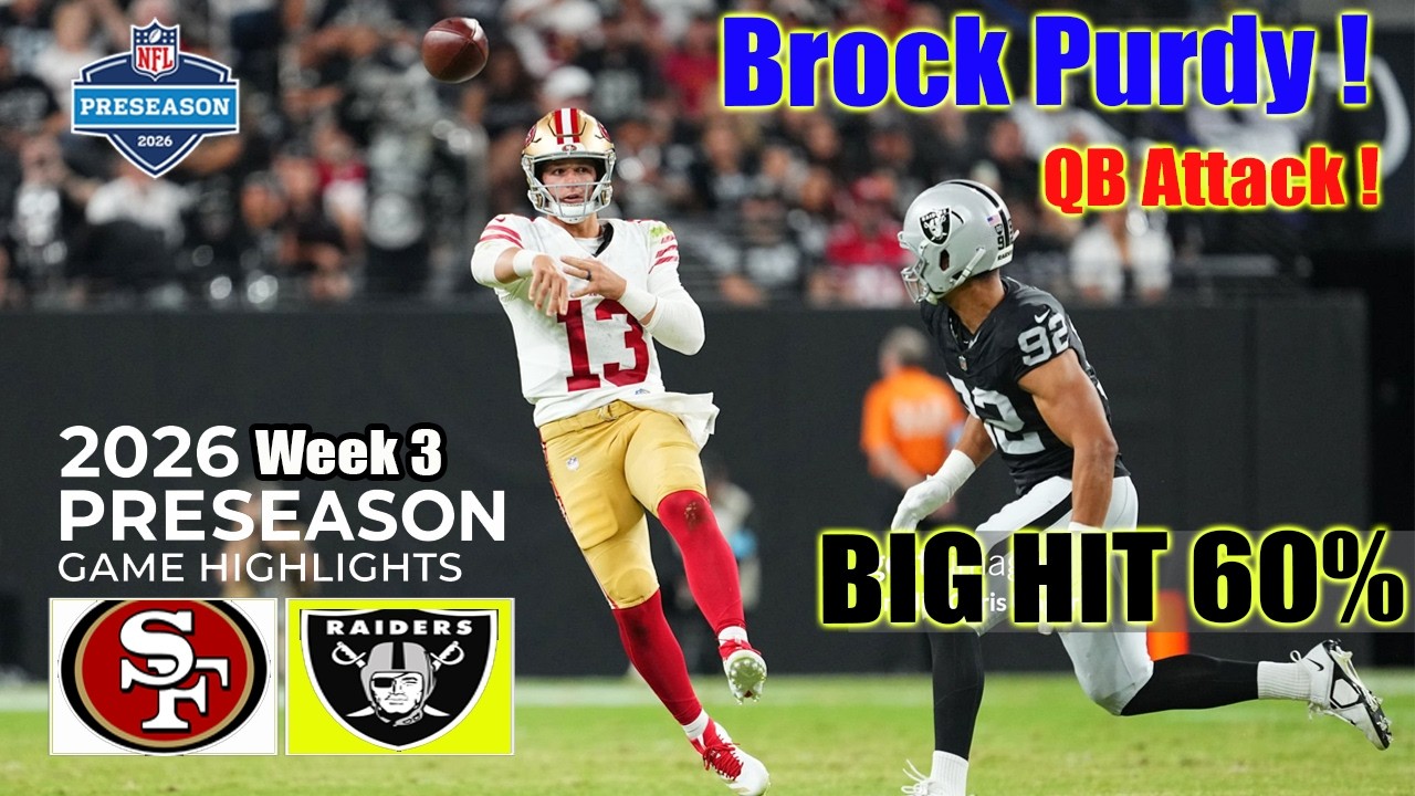 San Francisco 49ers vs Las Vegas Raiders | 1st Qtr Full Highlights | NFL Highlights Week 3 (2026)