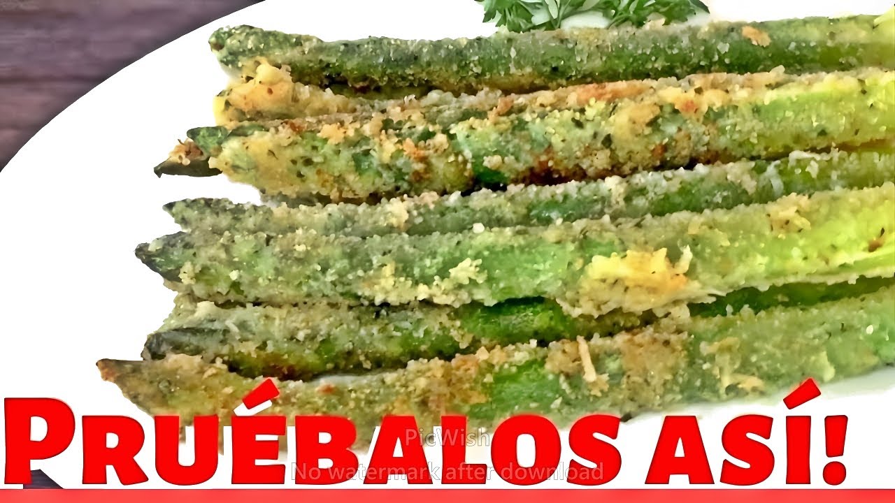 Cómo HACER ESPARRAGOS TRIGUEROS en Sartén [con Rebozado de Parmesano]