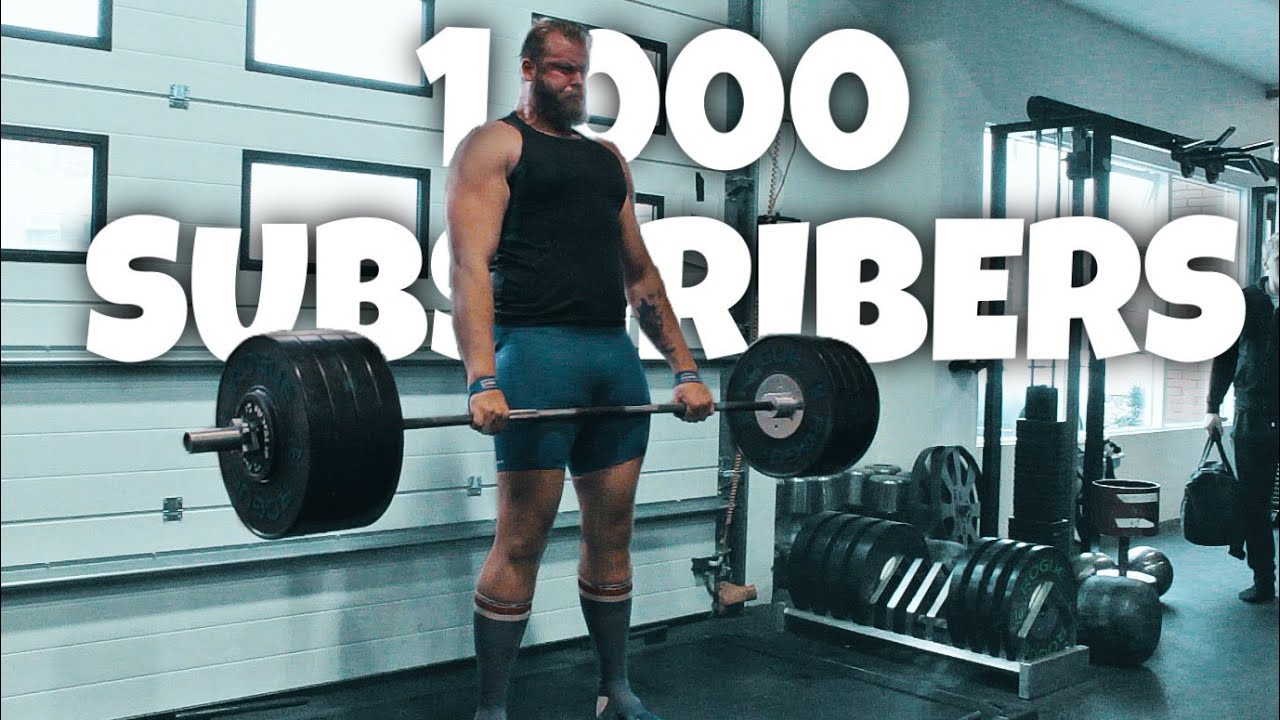 1000 SUBSCRIBERS! | DEADLIFT TRAINING AT THOR'S POWER GYM! 185KG/409LBS 5X5 BELTLESS