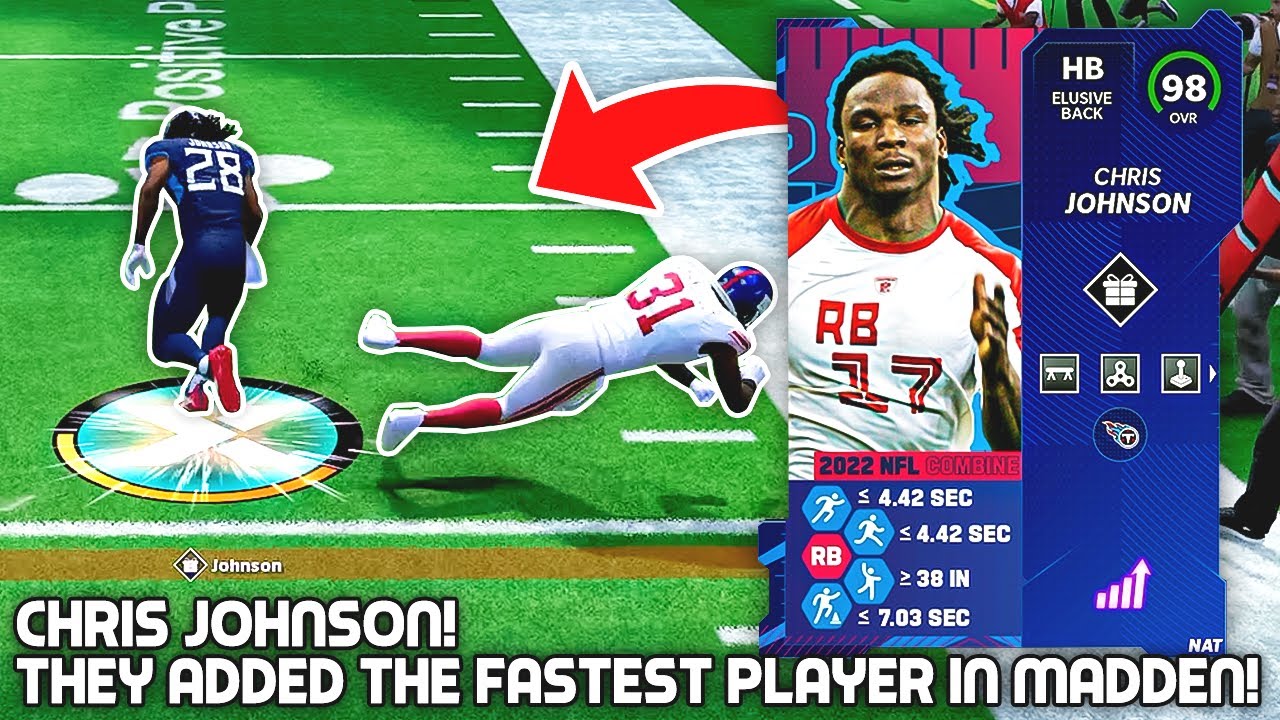 They Added The FASTEST PLAYER IN THE GAME! Chris Johnson! Madden 22