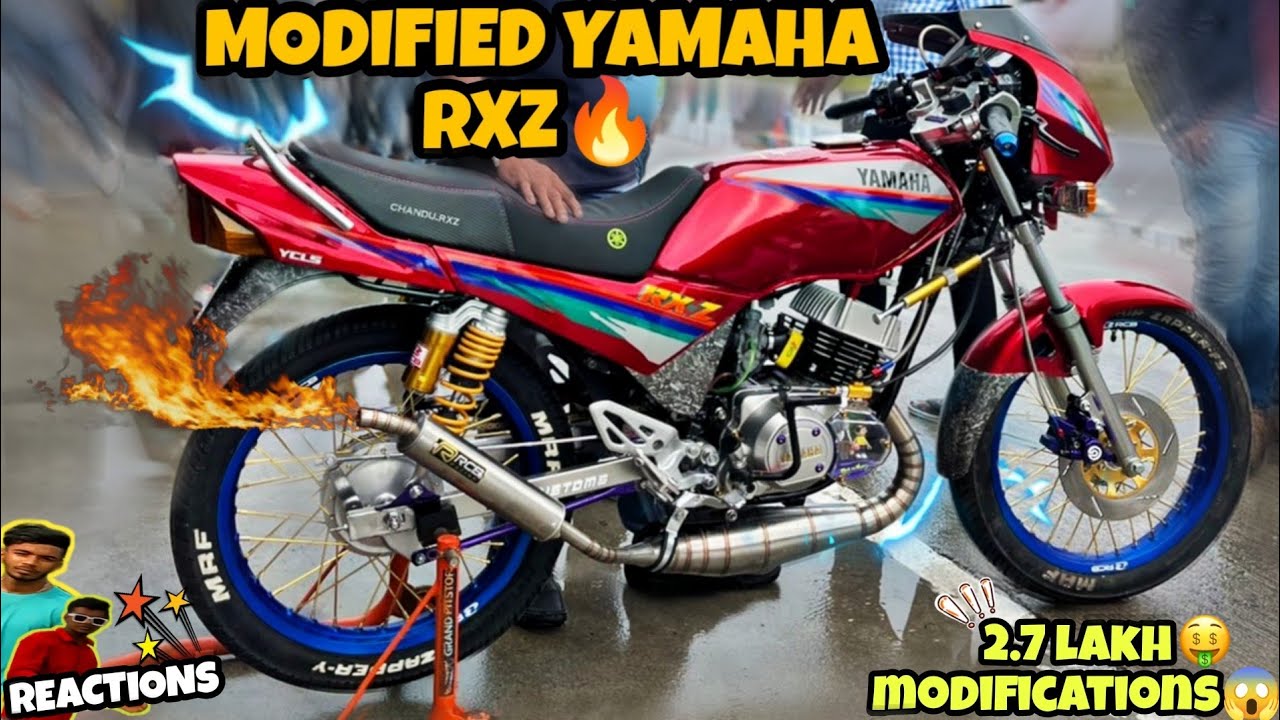 MODIFIED YAMAHA RX-Z🔥|2.7LAKH🤑MODIFICATIONS|EXHAUST💣PARTS IMPORTED FROM MALAYSIA🤯