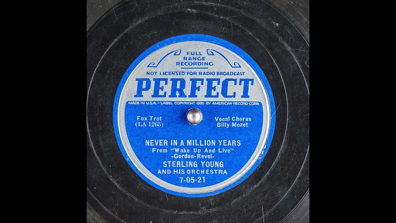 Never In a million Years- Sterling Young and His orchestra 1937