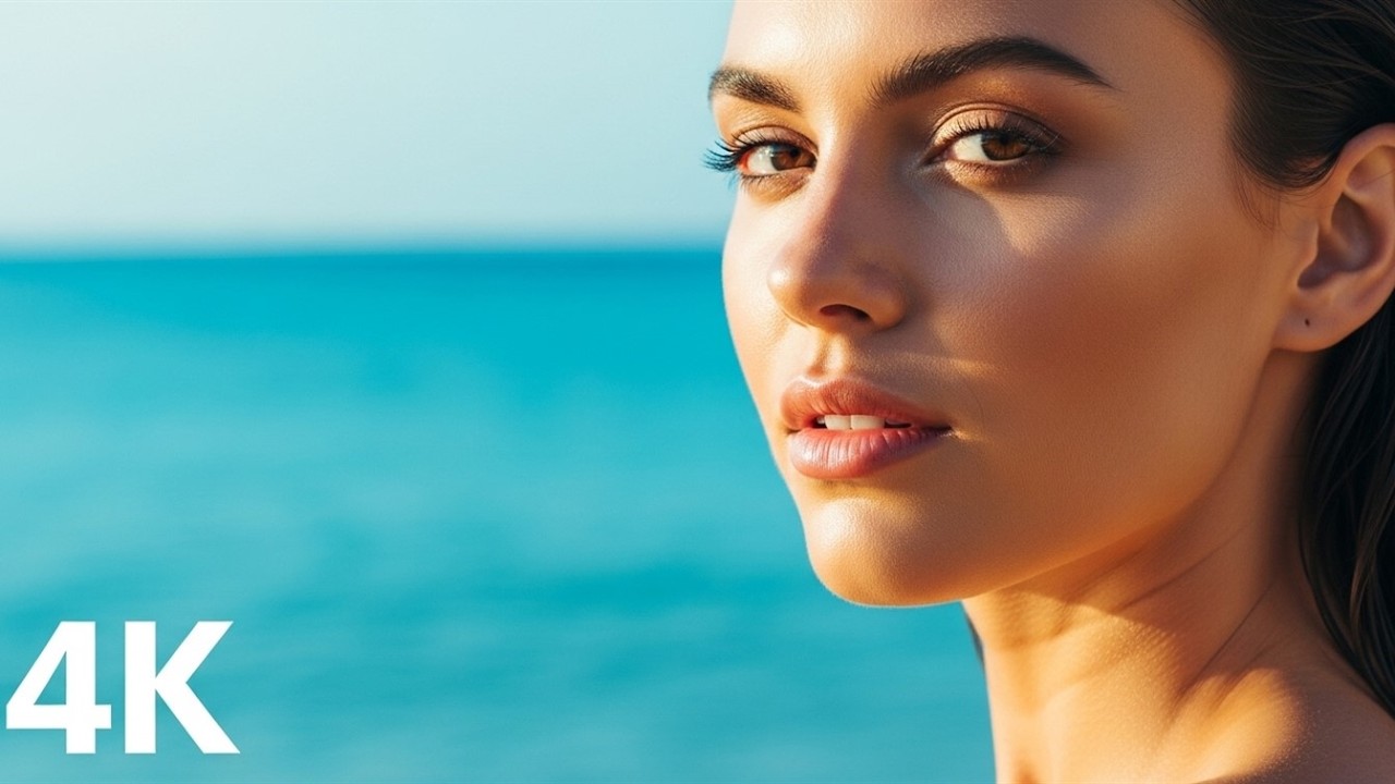 Summer Sunset Beach Deep House Lounge 2025 🌅 Ocean Chill Mix 4K