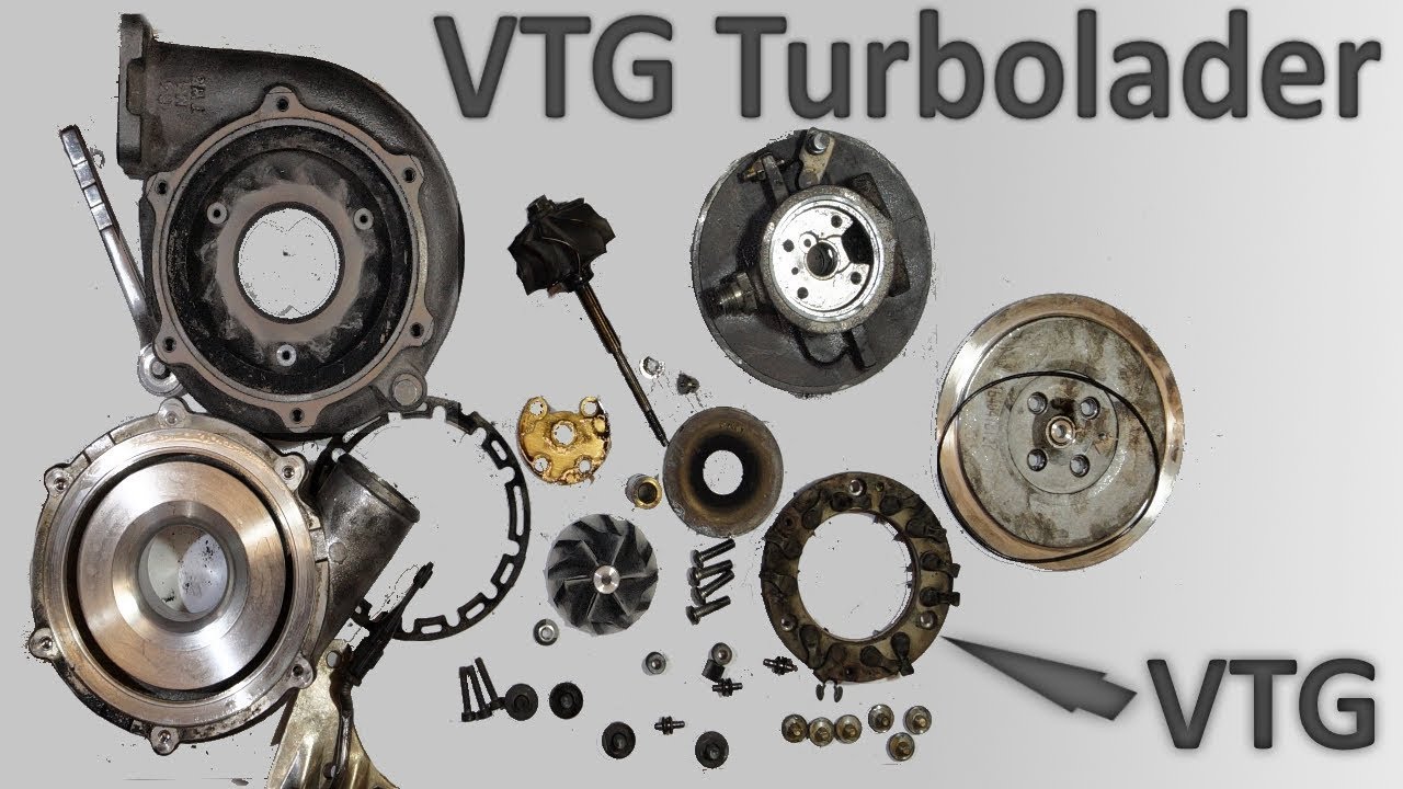 Turbolader zerlegen und zusammenbauen VTG reinigen