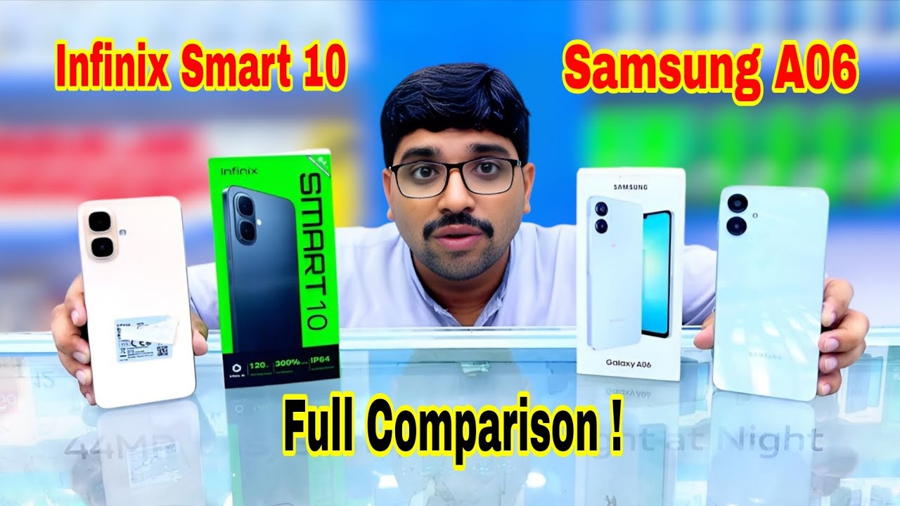 Infinix Smart 10 vs Samsung A06 | Comparison Review | brothermobile3020 
