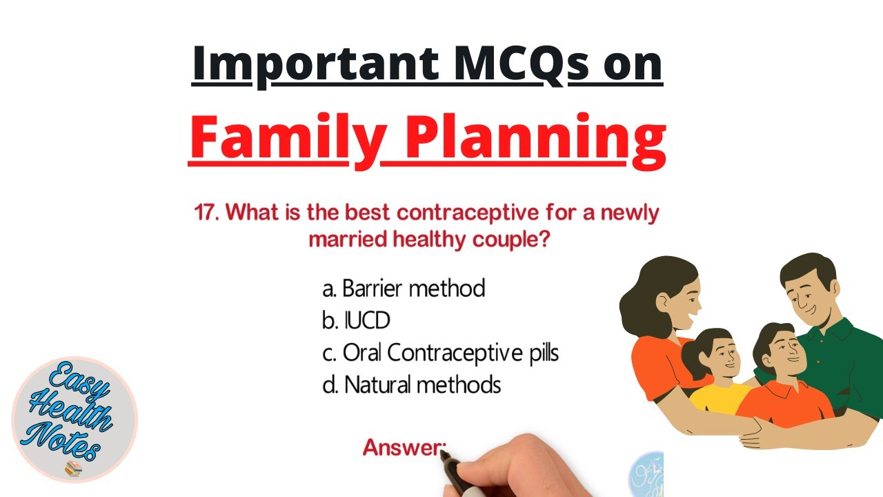 Family Planning Methods ।। Important MCQs with answers