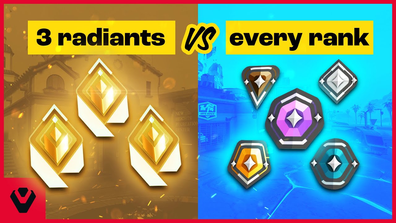 3 Radiants vs. Every Rank