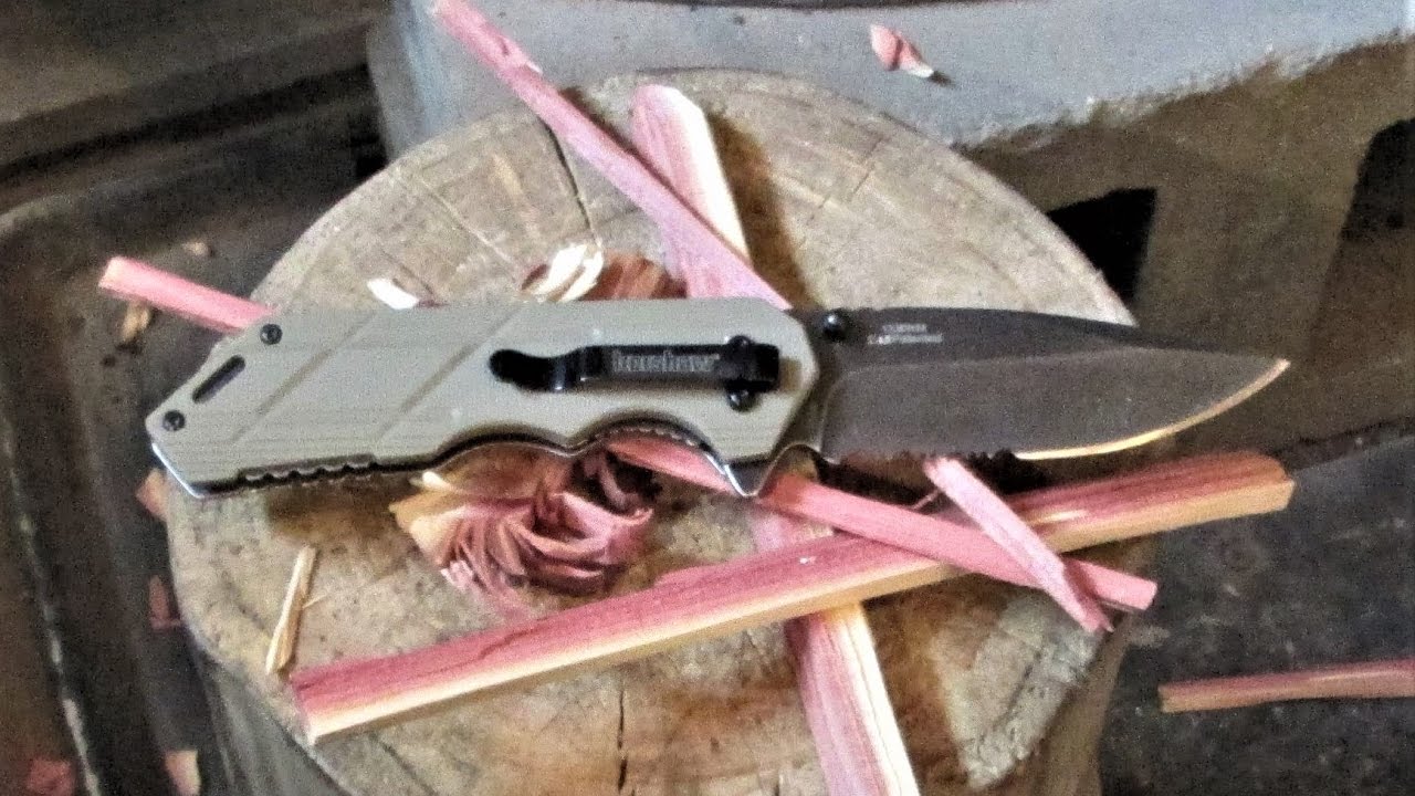 Batoning ..Cutting..Sawing.....With Kershaw Lockblade
