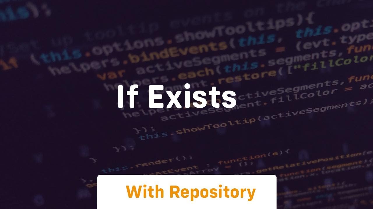if exists