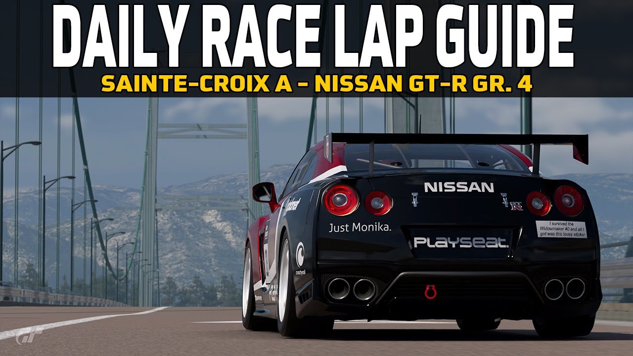 Gran Turismo 7 Daily Race Lap Guide - Sainte-Croix A - Nissan GT-R Gr. 4