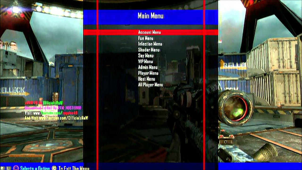 [PS3/BO2/1.19] xRaw V6 Menu Base Converted To BO2 GSC By Me