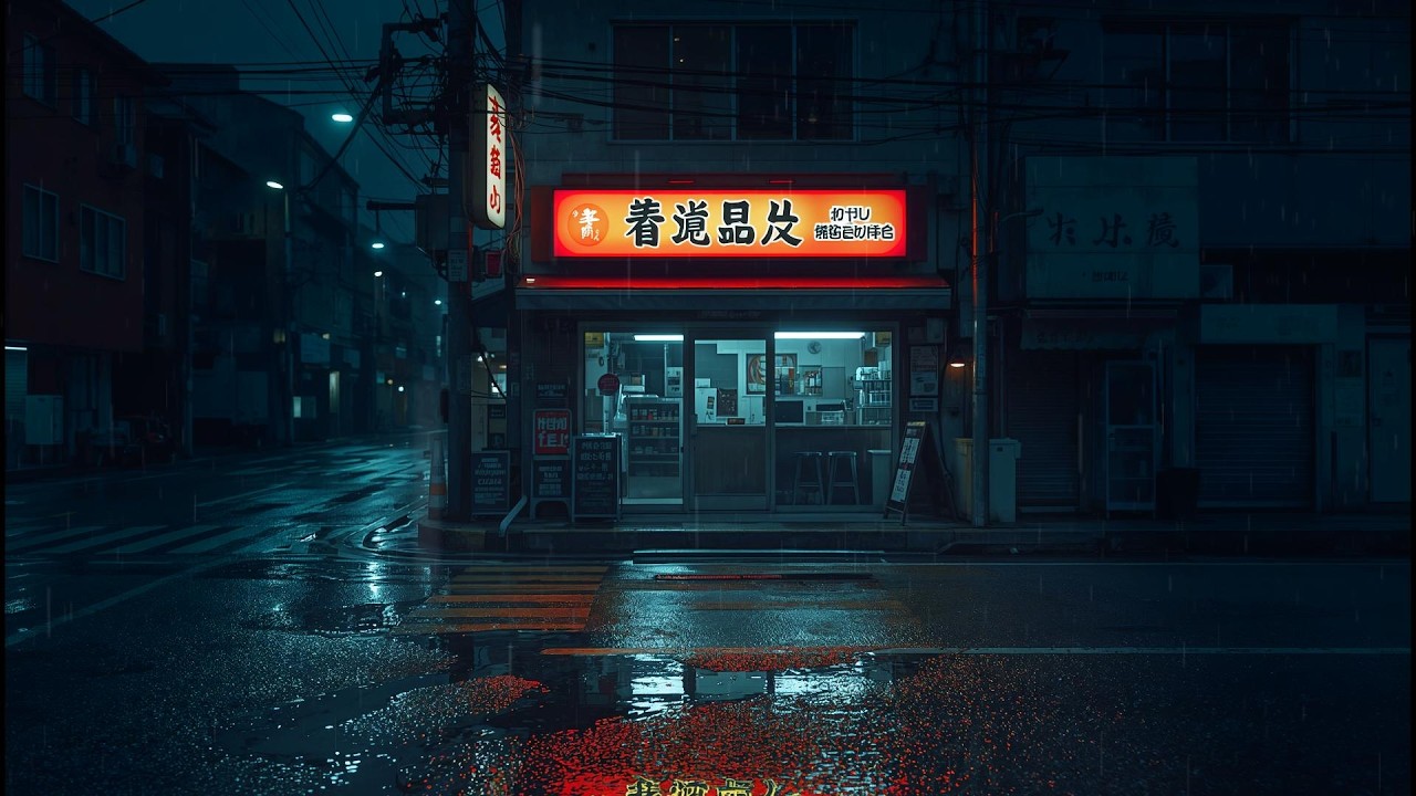 Tokyo Midnight Rain 🌧️ — Rainy Tokyo Streets with Slow Lofi Beats