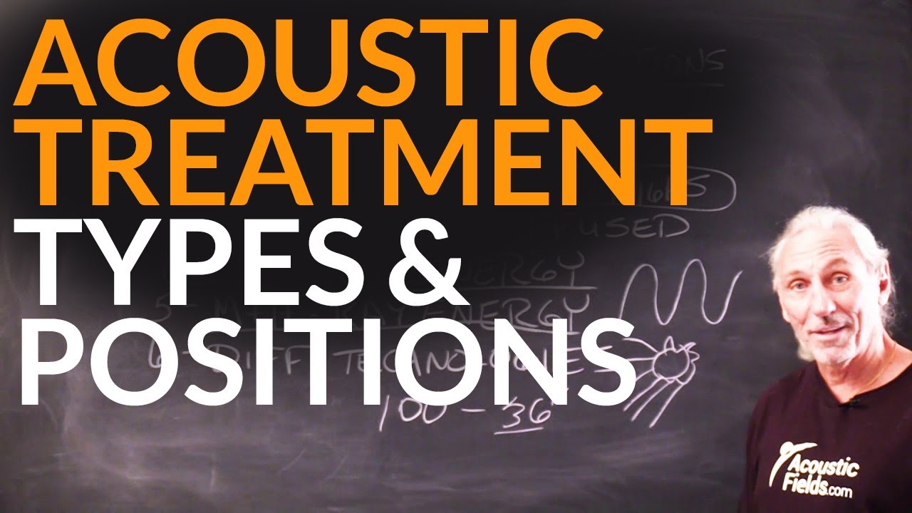 Acoustic Treatment - Types & Positions - www.AcousticFields.com