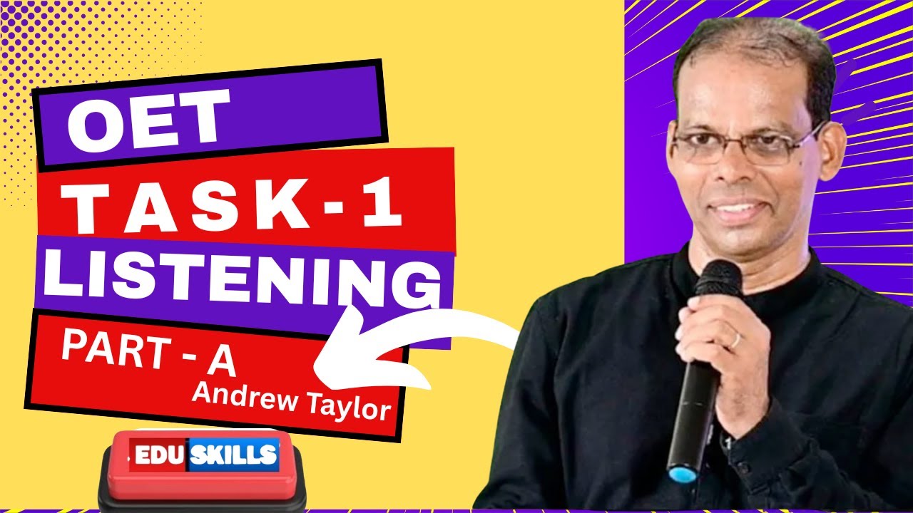 Edu Skills OET Listening   Task -  1 - Real Exam Strategies!