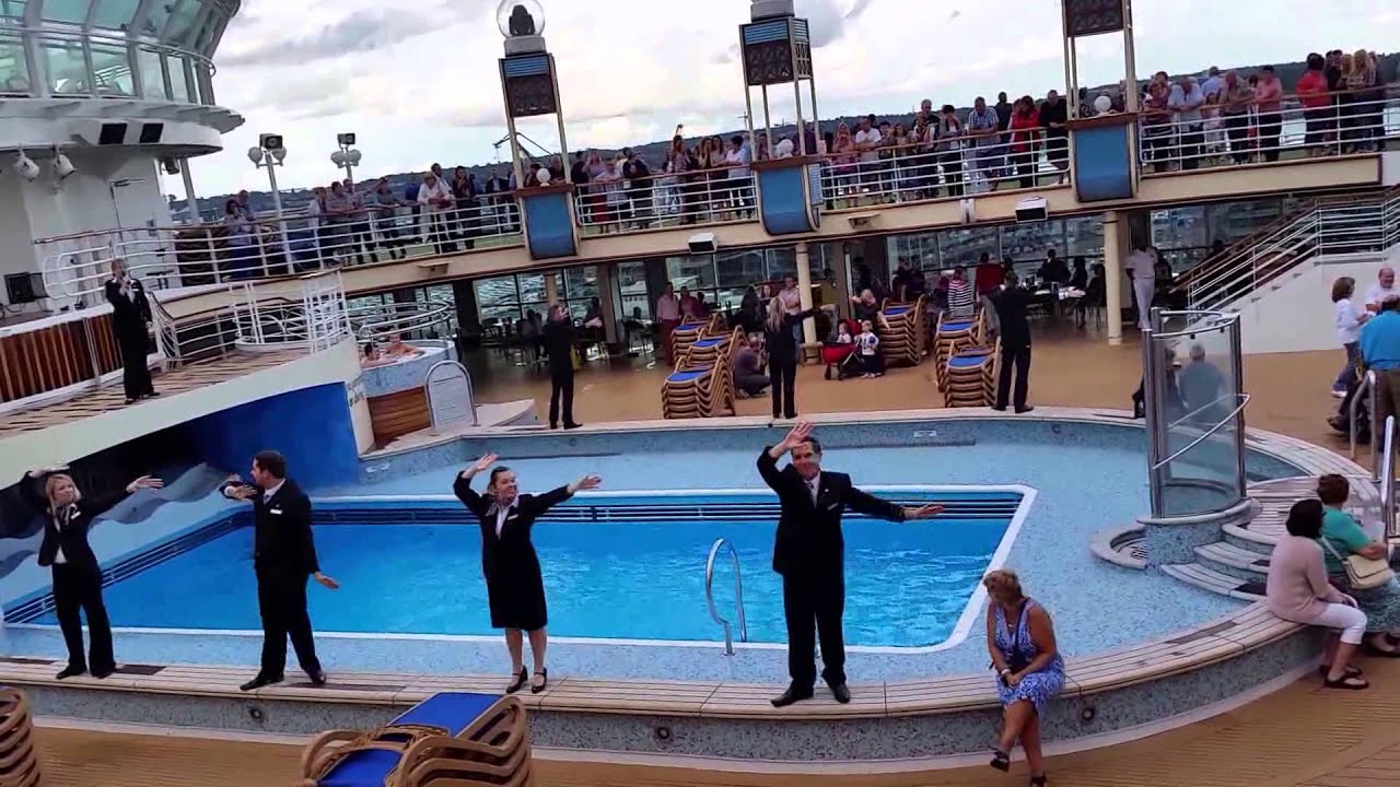 The Azura sail away party from Southampton, August 2014