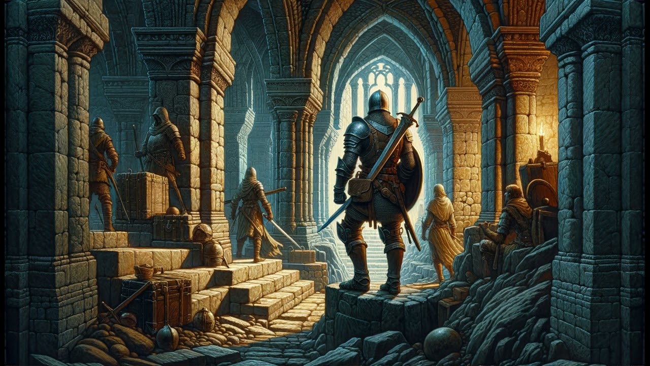 Medieval Calm Focus & Relaxation Music - Exploring maze