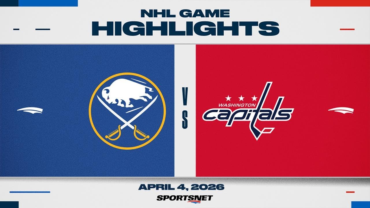 NHL Highlights | Sabres vs. Capitals - April 4, 2026