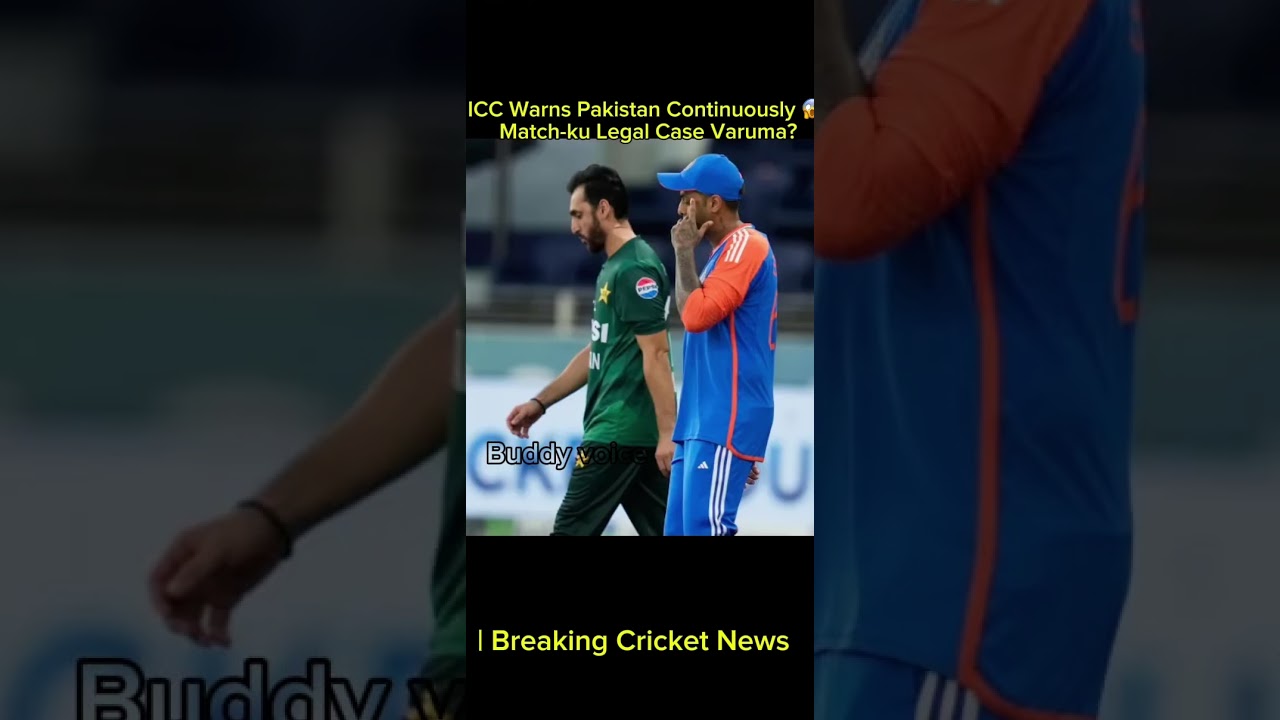 ICC Warns Pakistan Continuously 😱 | Match-ku Legal Case Varuma? | Breaking Cricket News #iccvspak