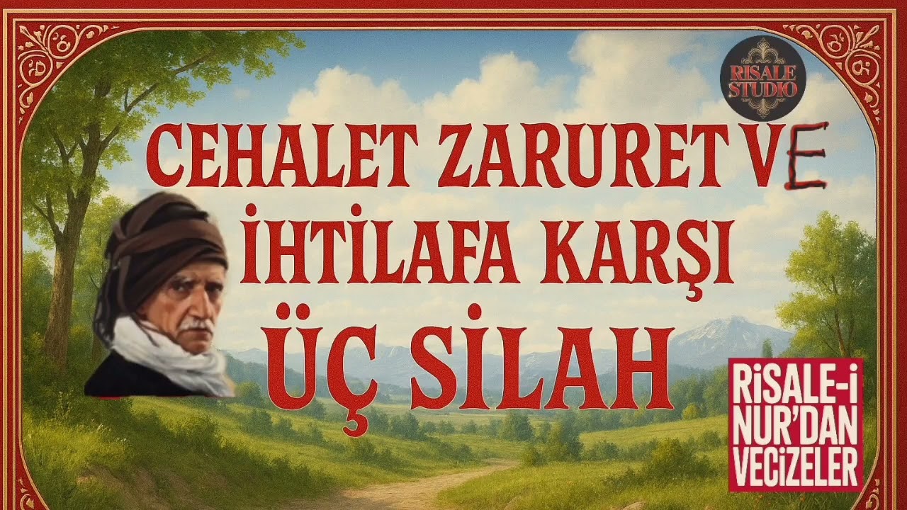 Cehalet Zaruret ve İhtilafa Karşı Üç Silah  || Üstad Bediüzzaman Said Nursi hazretleri Risale-i Nur