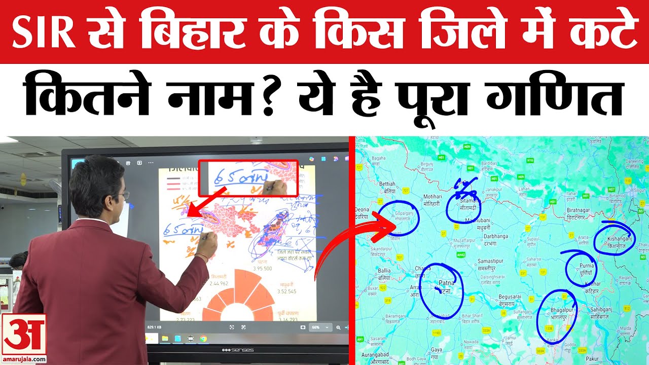 Bihar SIR: बिहार के किस जिले में कटे कितने नाम? Bihar Voter List । Bihar Election 2025 । Amar Ujala