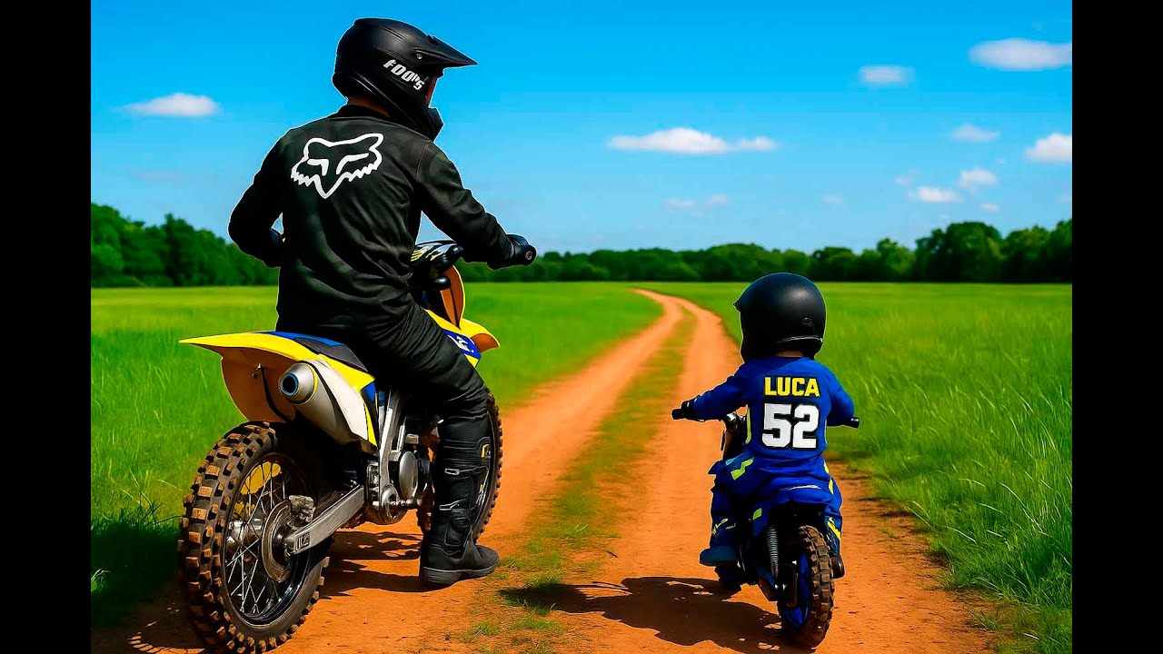 LUCA (3 AÑOS)🚀 Su Primer Entrenamiento en Moto de Gasolina 🏍️| Camino al Mundial con su Yamaha PW50