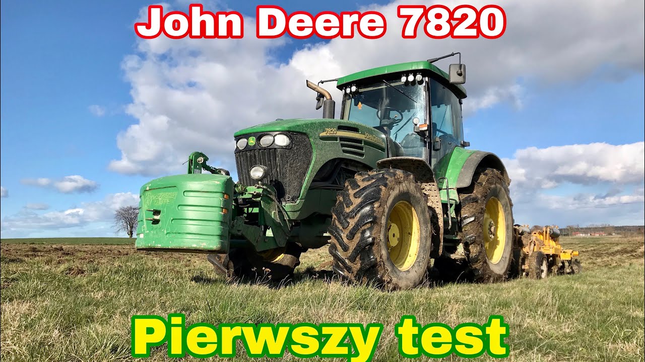 John Deere 7820 & Staltech Plower - perwszy poważny test polowy/ Kula