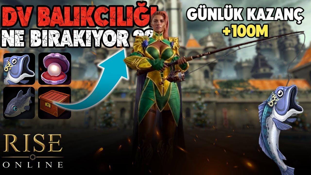 DV' DE BALIKÇILIK NE KAZANDIRIYOR ??  🤔 SIFIRDAN MAGE BÖLÜM #9 | RISE ONLINE