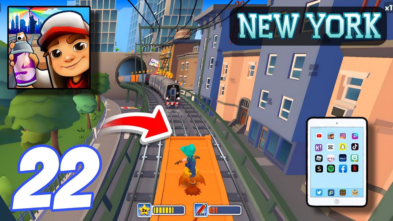 Subway Surfers World Tour: New York 2023 everything unlocked gameplay walkthrough part 22 :-